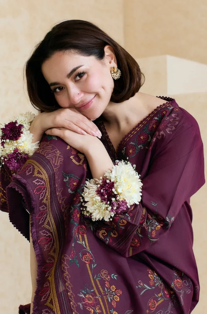 Mishkaa - 3PC Lawn Embroidered Suit (Unstitched) -UPFS073