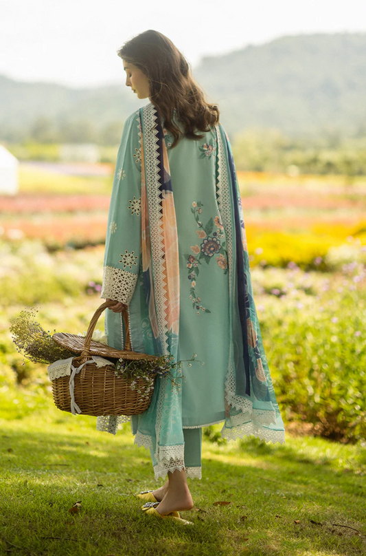 Mushq - 3PC Lawn Embroidered Suit (Unstitched) - UPFS0112
