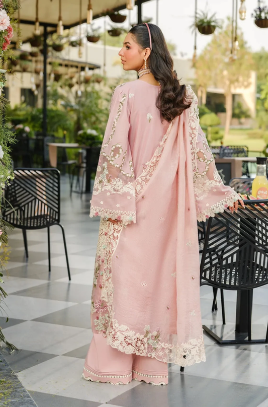 Elaf - 3PC Unstitched Lawn Embroidered Suit - UA277