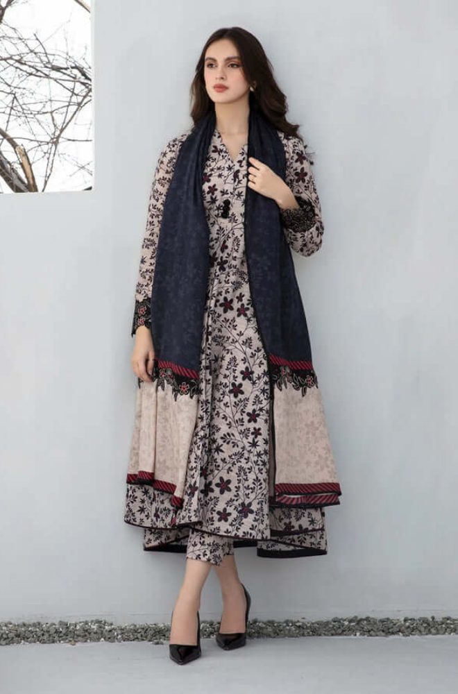 3PC- Lawn Digital Printed Suit-UPHB061