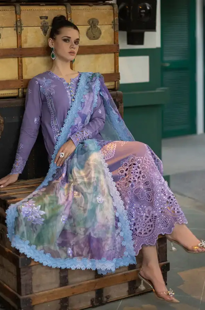 Mushq - 3 Piece - Embroidered Lawn Suit (Unstitched)  - UPJ003