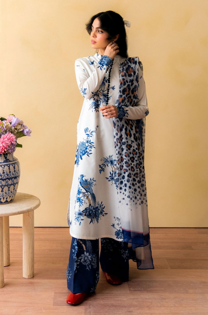 Coco by Zara Shahjahan -3PC Lawn Digital Printed Suit (Unstitched) - UPHB0150