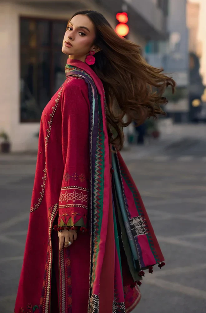 Charizma  - 3PC Unstitched Lawn Embroidered Suit - UA290