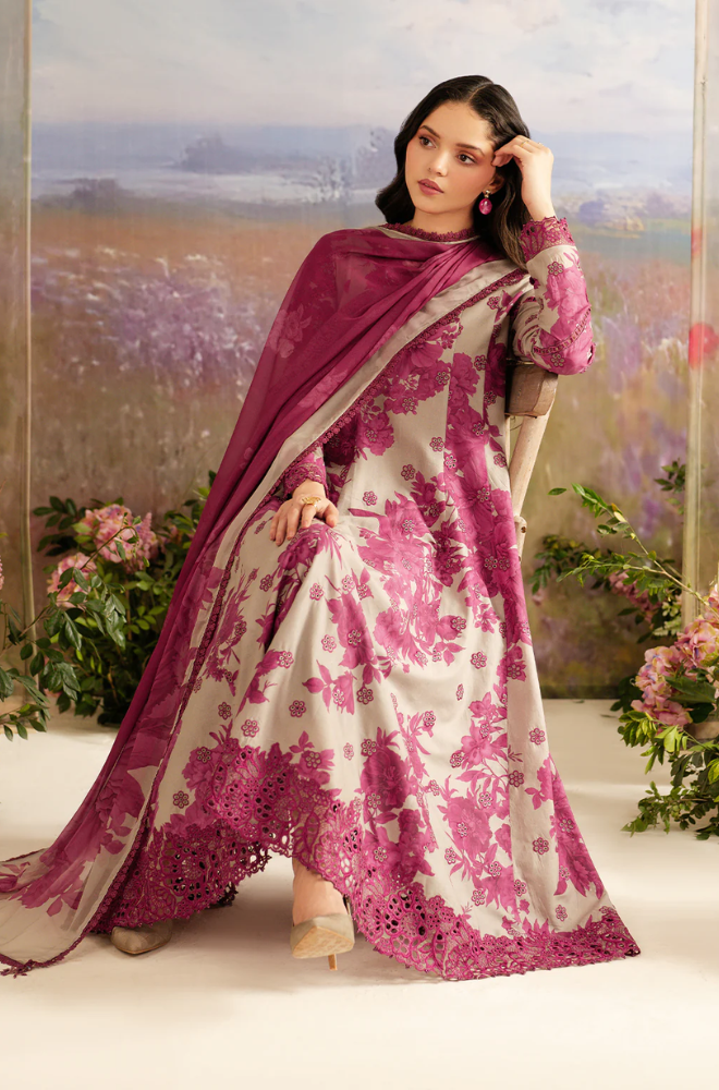 Iznik - 3PC Khaddar Digital Printed Suit (Unstitched) - UH302