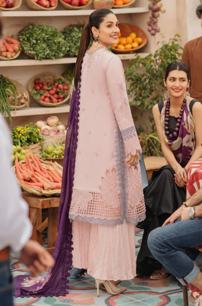 Mushq - 3PC Unstitched Lawn Embroidered Suit - UA288