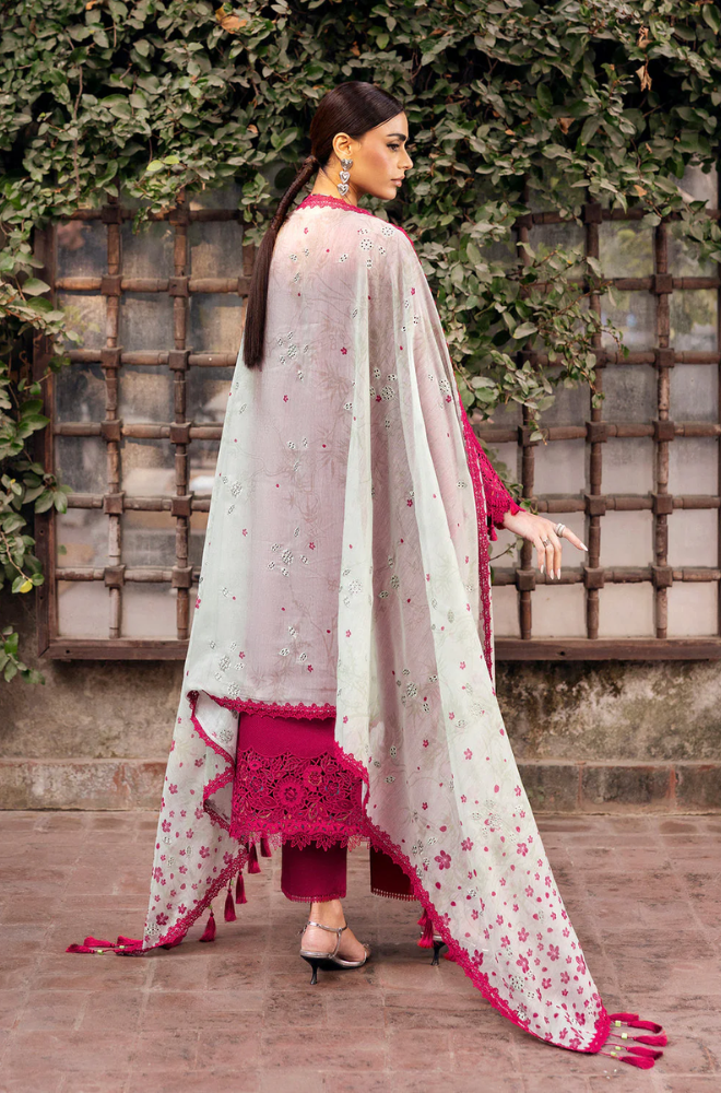 Jazmin - 3PC Unstitched Lawn Embroidered Suit - UA311