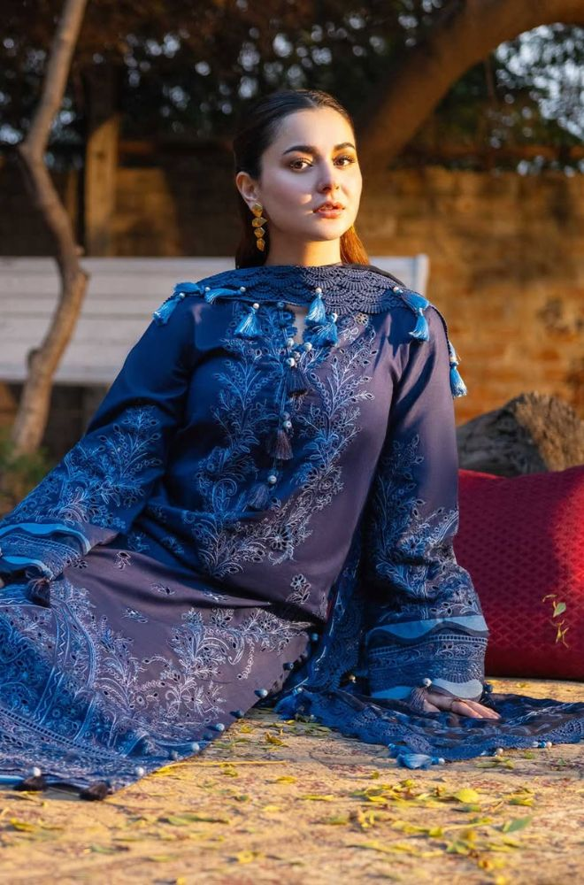 Jade- 3 Piece Lawn Embroidered Suit (Unstitched)- UPF0131