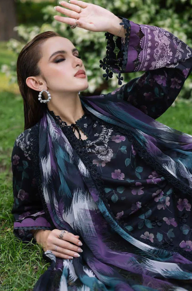 Baroque- 3PC Khaddar Digital Printed Suit (Unstitched) - UH303