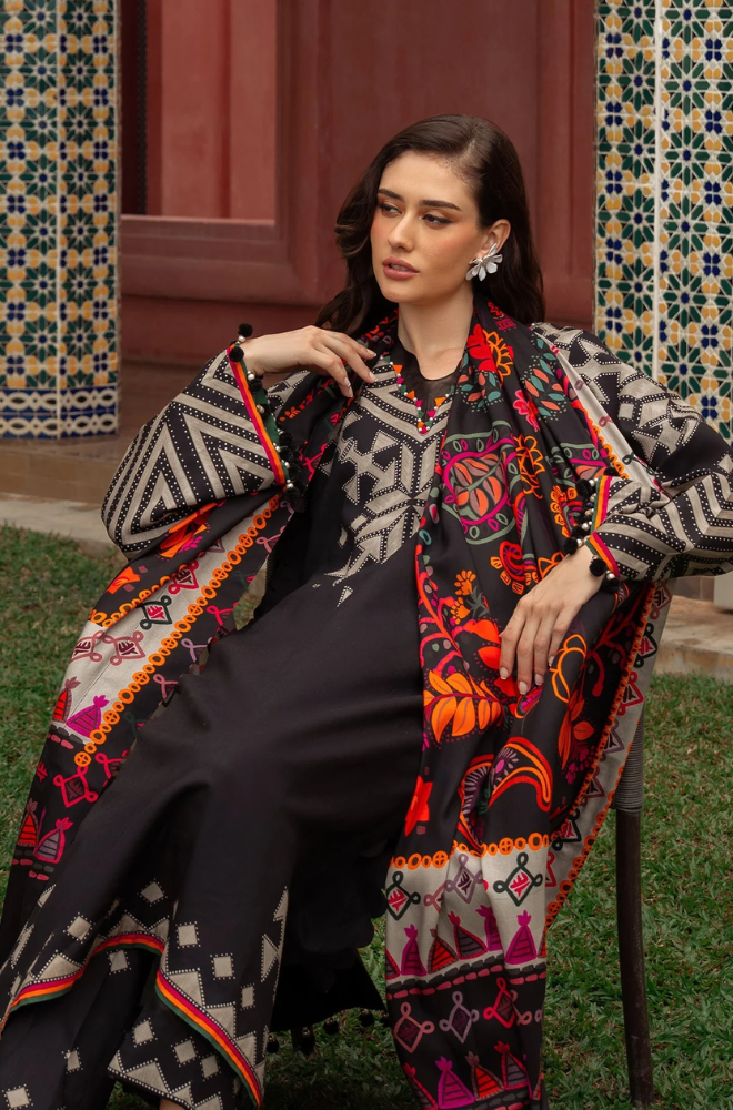 Charizma - 3PC Khaddar Digital Printed Suit (Unstitched) - UH299