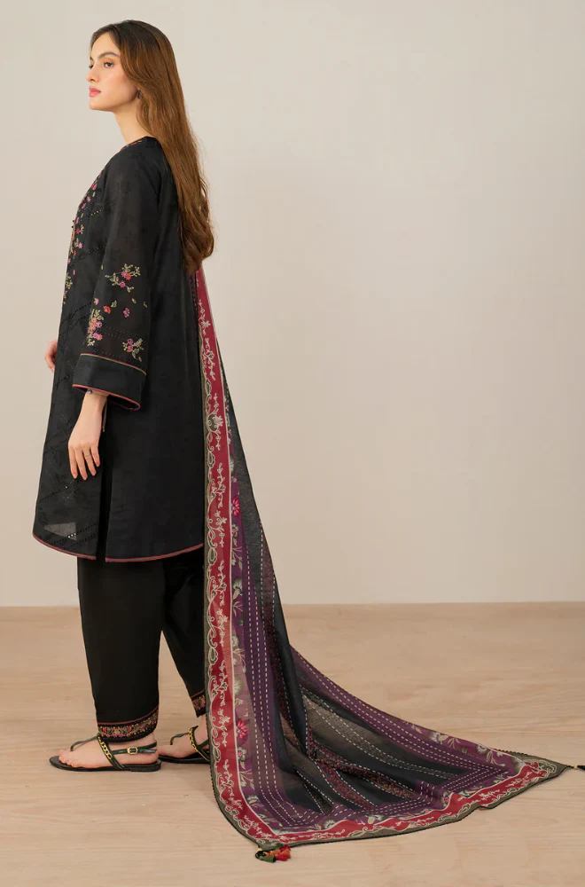 Maria B - 3PC Lawn ChickenKari Embroidered Suit - UPBF049