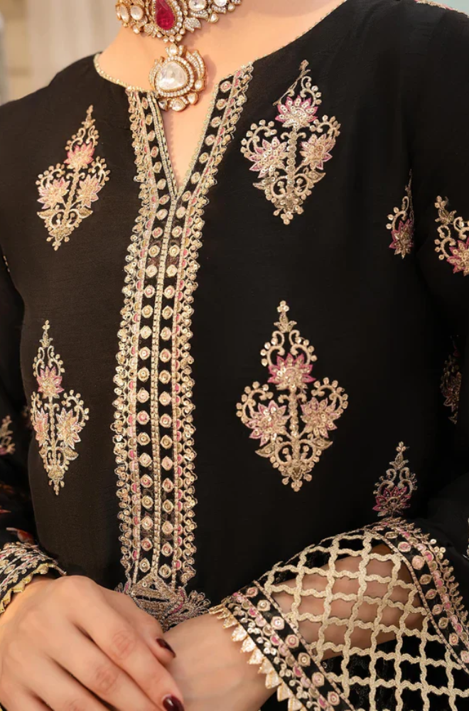 Nureh - 3PC Unstitched Lawn Embroidered Suit - UA275