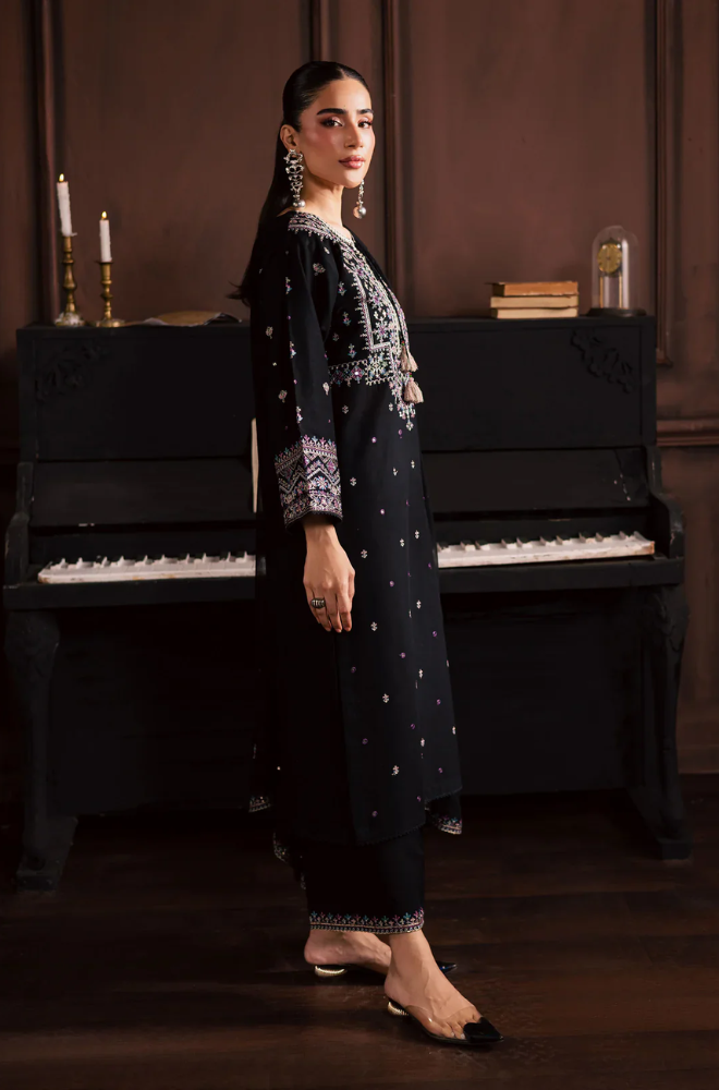 Batik - 3PC Unstitched Lawn Embroidered Suit - UA294