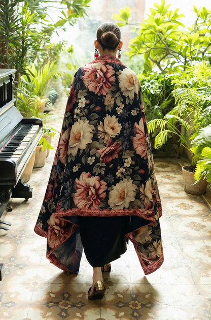 Sobia Nazir - 3PC Unstitched Dhanak Embroidered Suit - UH316