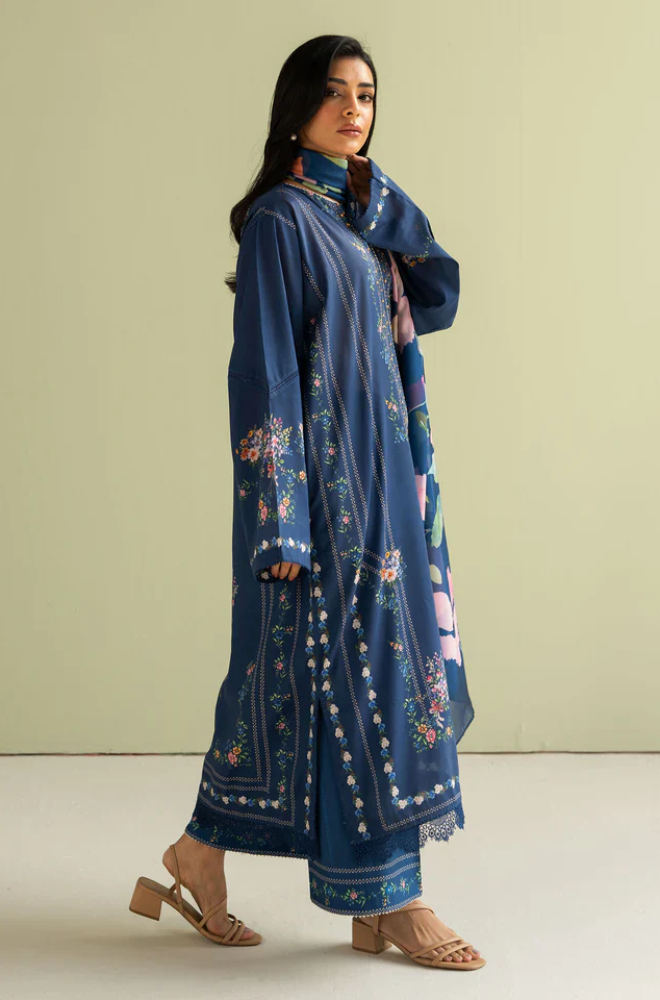 COCO by Zara Shahjahan - 3PC Lawn Digital Printed Suit-UPHB042