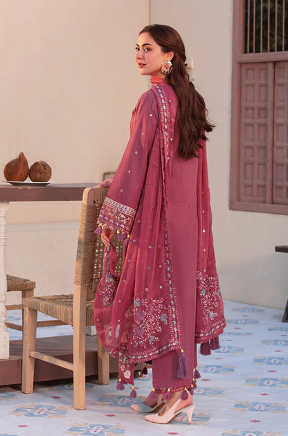 Allys- 3PC Unstitched Dhanak Embroidered Suit - US109