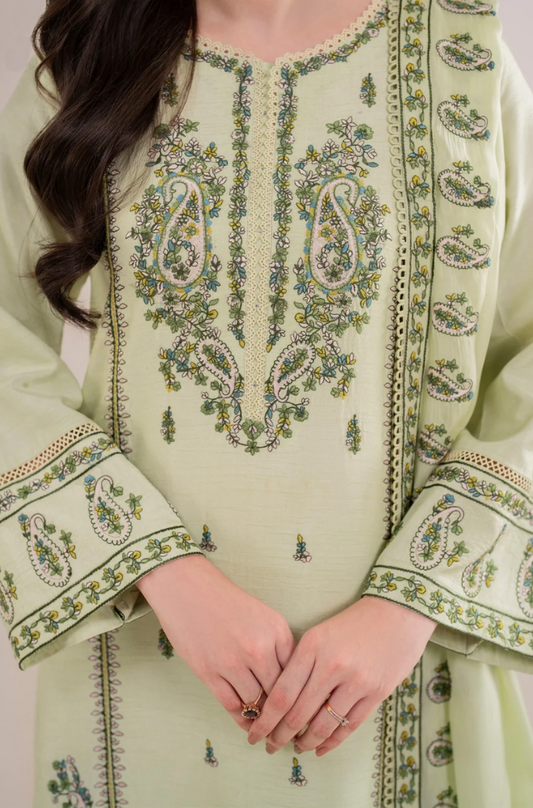 Garnet - 3PC Lawn Embroidered Suit - UPC061
