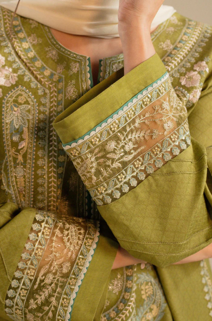 Zara Shahjahan - 3  Piece - Embroidered Lawn Shirt - UPF030