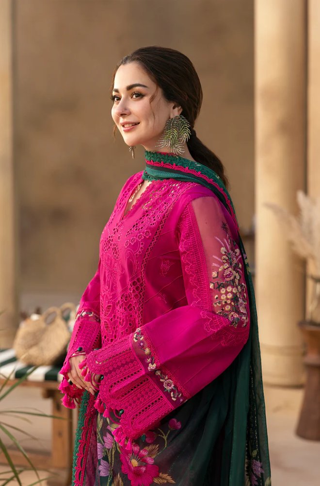 Saira Rizwan - 3PC Lawn Embroidered Suit (Unstitched) - UPF0133