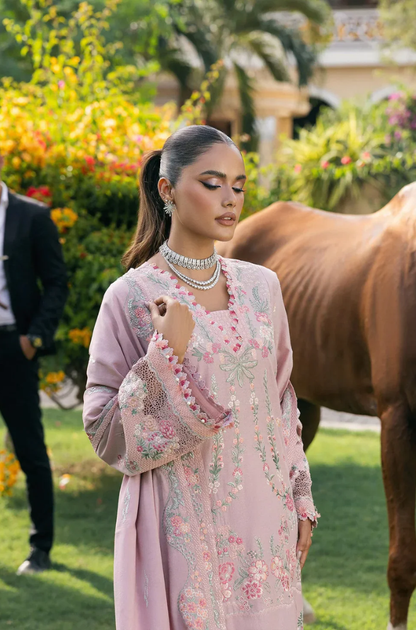 Elaf - 3PC Unstitched Lawn Embroidered Suit - UA245