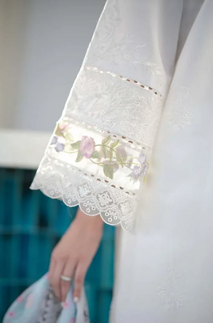 Jazmin - 3PC Unstitched Dhanak Embroidered Suit - UC153