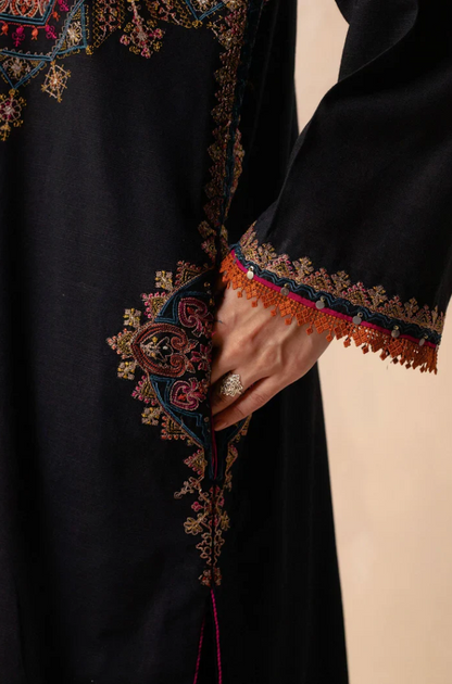 Zara Shahjahan - 3PC Unstitched Dhanak Embroidered Suit - US229