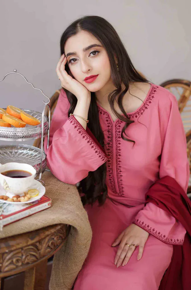 Asling - 3PC Unstitched Dhanak Embroidered Suit - UH159