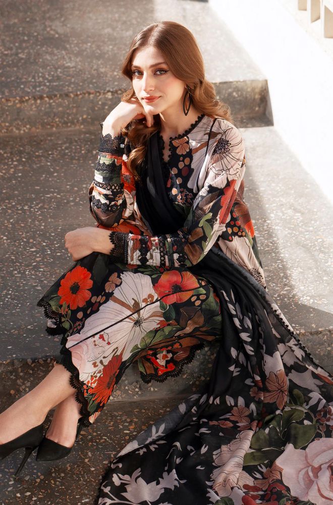 Baroque- 3PC Khaddar Digital Printed Suit (Unstitched) - UH308