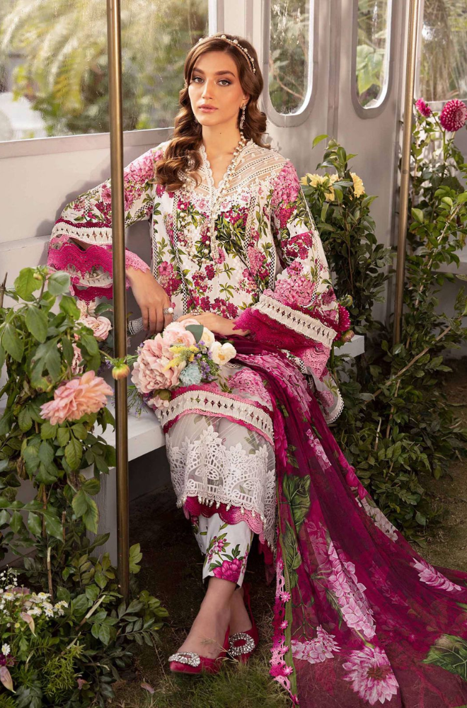 Maria.B - 3PC Lawn Digital Printed Suit (Unstitched) - UH0176