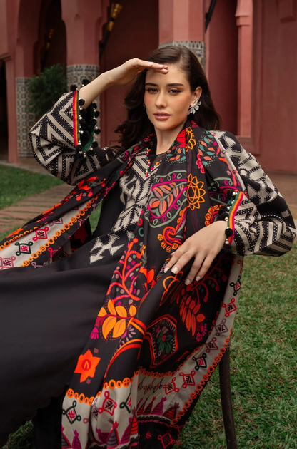 Charizma - 3PC Khaddar Digital Printed Suit (Unstitched) - UH299