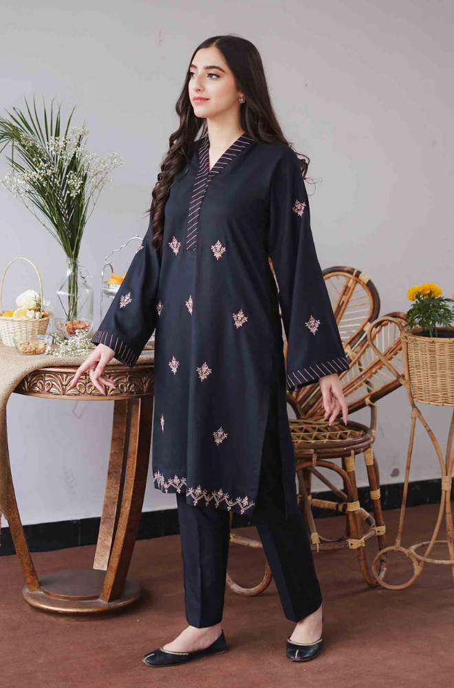 Asling - 3PC Unstitched Dhanak Embroidered Suit - UH163