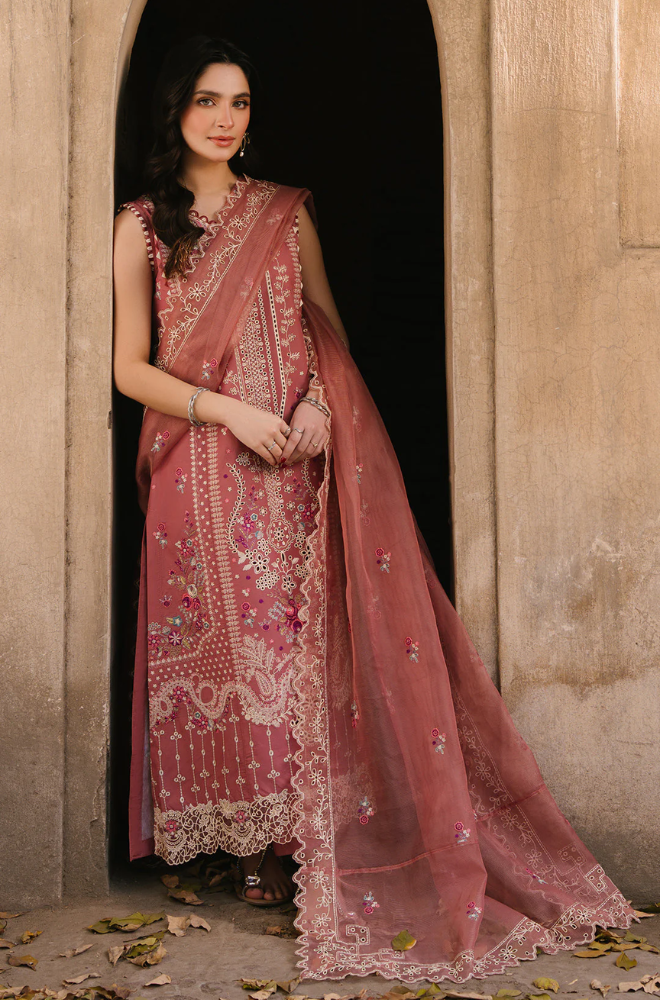 Ethnc - 3PC Unstitched Lawn Embroidered Suit - UA254