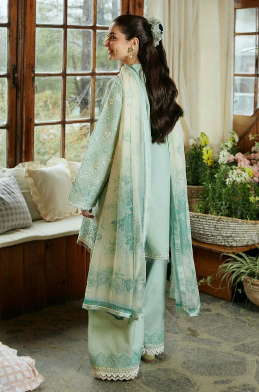 Zara Shahjahan - 3PC Lawn Digital Printed Suit-UPHB045