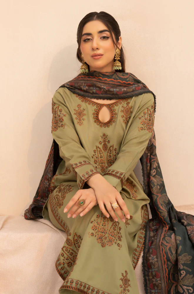 3 Piece - Lawn Embroidered Suit - UPA011