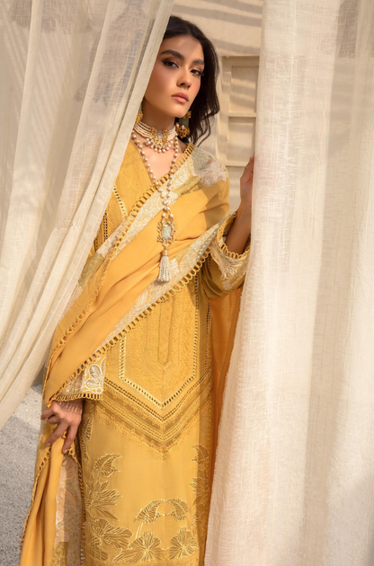 Saira Shakira  - 3PC Unstitched Lawn Embroidered Suit - UA310