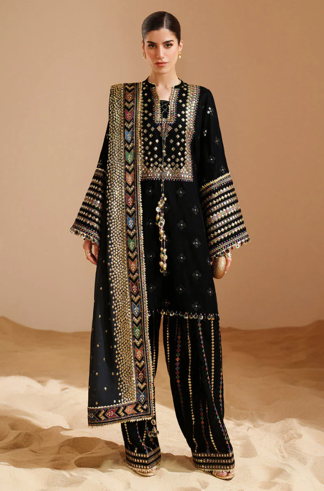 Jazmin  - 3PC Unstitched Lawn Embroidered Suit - UA279
