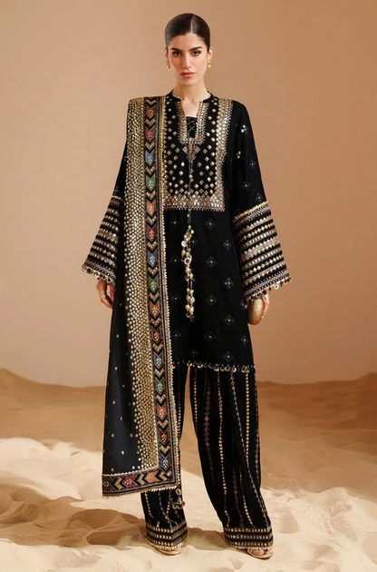 Jazmin  - 3PC Unstitched Lawn Embroidered Suit - UA279