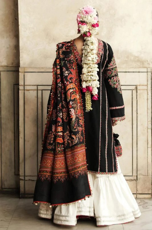 Hussain Rehar - 3PC Lawn Embroidered Suit -UPBF052