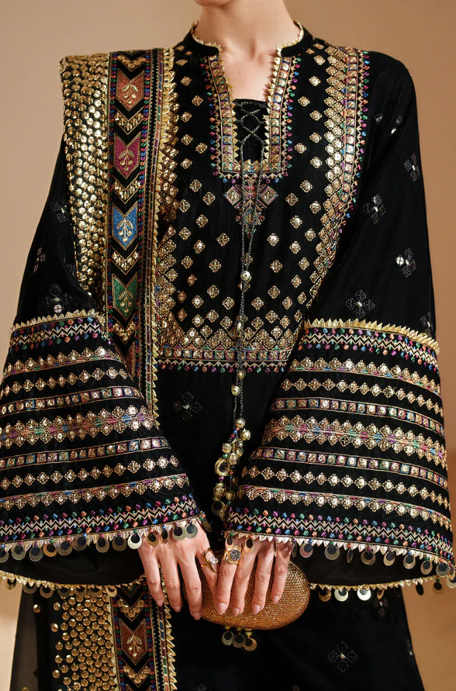 Jazmin  - 3PC Unstitched Lawn Embroidered Suit - UA279