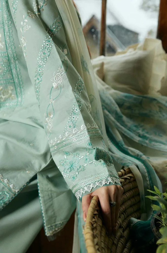 Zara Shahjahan - 3PC Lawn Digital Printed Suit-UPHB045