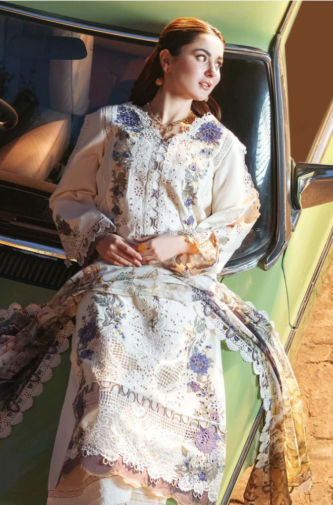 Jade - 3PC Unstitched Dhanak Embroidered Suit - US112