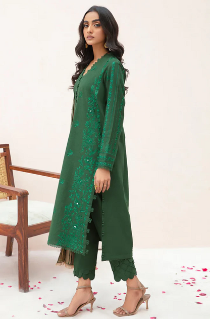 Sapphire - Winter 3PC Dhanak Embroidered Suit UA148