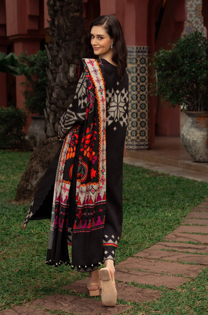 Charizma - 3PC Khaddar Digital Printed Suit (Unstitched) - UH299