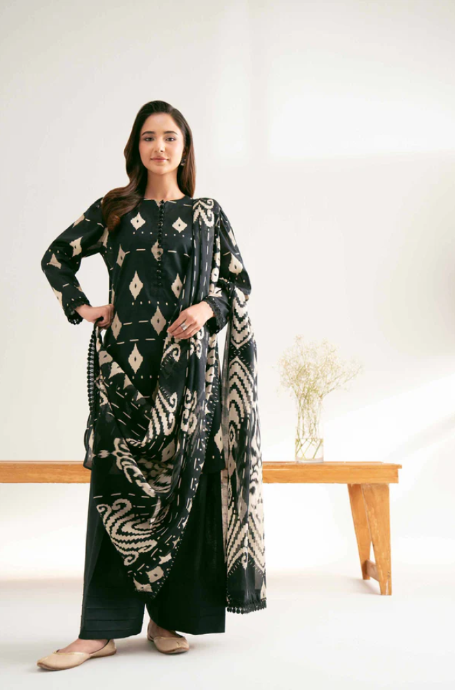 Nishat- 3PC Lawn Digital Printed Suit (Unstitched) - UH0170