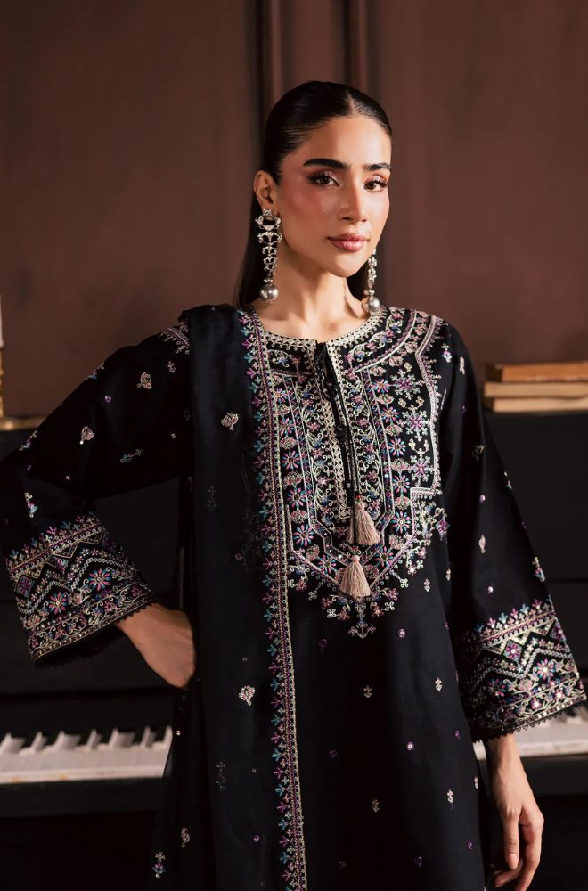 Batik - 3PC Unstitched Lawn Embroidered Suit - UA294