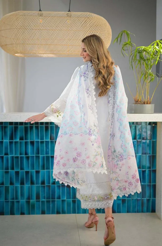 Jazmin - 3PC Unstitched Dhanak Embroidered Suit - UC153