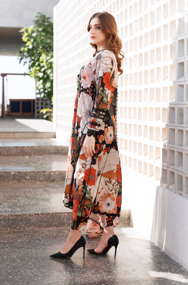 Baroque- 3PC Khaddar Digital Printed Suit (Unstitched) - UH308