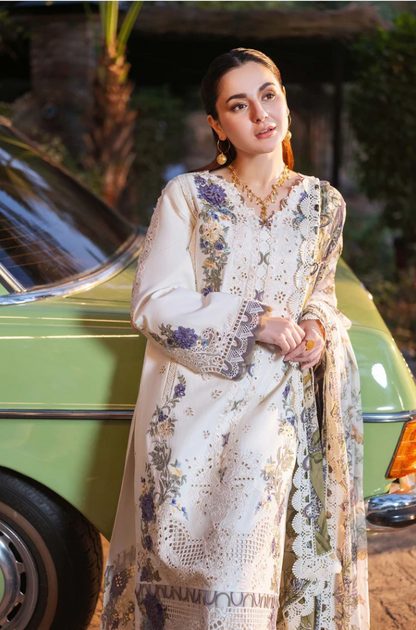 Jade - 3PC Unstitched Dhanak Embroidered Suit - US112