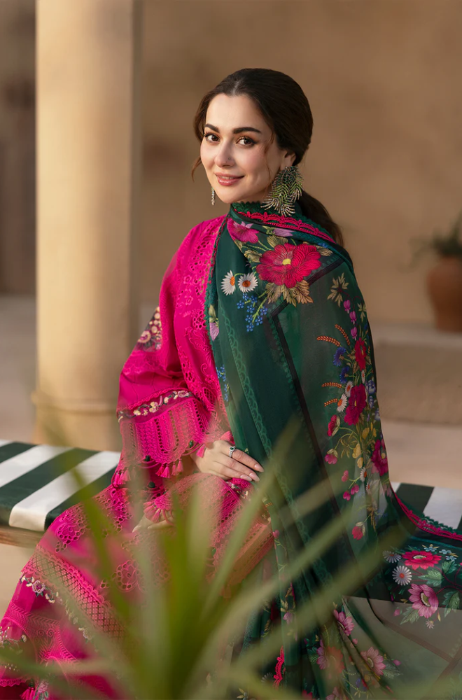 Saira Rizwan - 3PC Lawn Embroidered Suit (Unstitched) - UPF0133