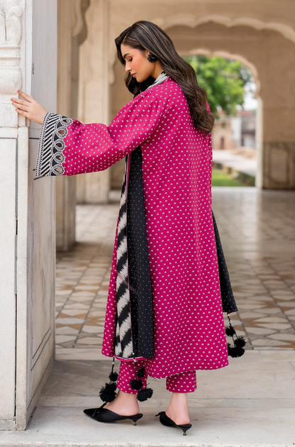 Baroque - 3PC- Lawn Digital Printed Suit(Unstitched) -UH0186