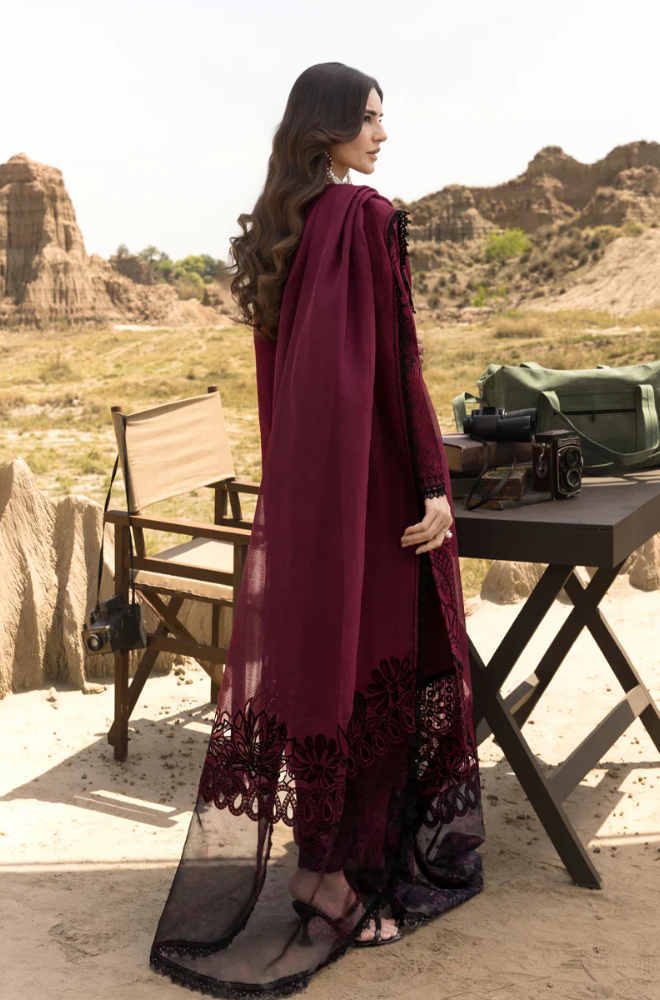 Rang Rasiya - 3PC Unstitched Lawn Embroidered Suit - UA262